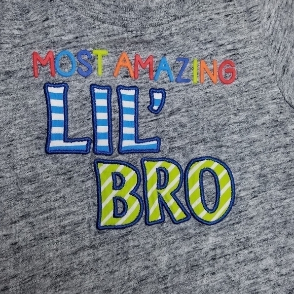 Koala Kids Lil Bro Little Brother Onesie Bodysuit 0-3m - Picture 2 of 4